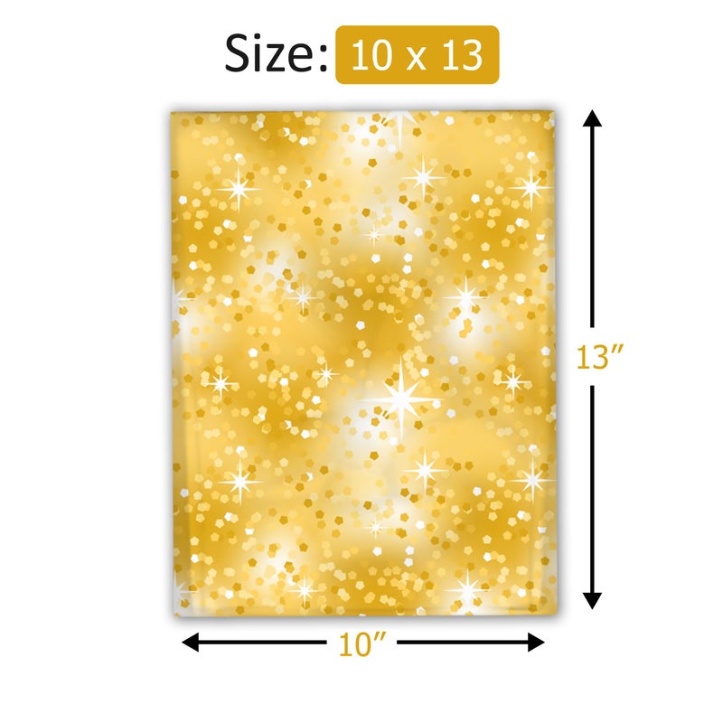 Pro Supply Global 10x13 (100) Gold Confetti Designer Poly Mailers Waterproof Self Sealing Tear Resistant Polymailers Shipping Envelopes Premium Printed Bags For Small Businesses - Image 4
